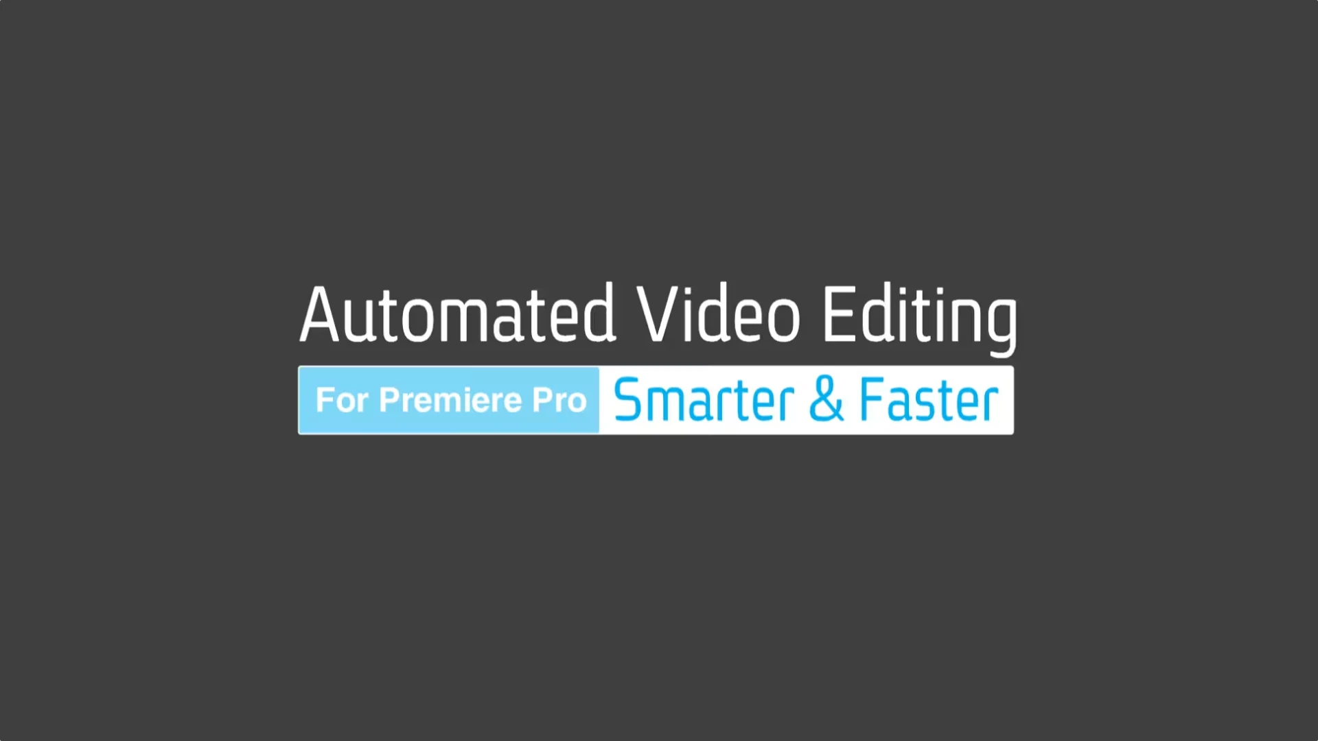 Automated Video Editing for Premiere Pro screenshot 1